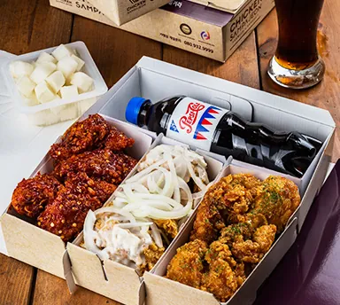 치킨삼파전 콘셉트 이미지